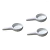 Candle Holders 3 Pcs Home Decor Tray Ceramic Holder Spoon Essential Oil Fragrance Warmer Holding White Simple