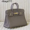 Premium Genuine Leather Bk Handbag Luxury 2024 Togo Top Layer Cowhide Portable Large Capacity Bride Style