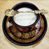 Spoons Stainless Steel Coffee Spoon Retro Iris Dessert Arabian Style Tea-spoon Ice Cream Mug Tableware Kitchen Accessories