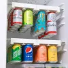 Racks 51 pièces support de stockage de boissons bière Soda canette de boisson organisateur réfrigérateur glisser sous étagère pour cuisine maison double rangée conteneur