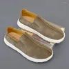 Casual Shoes Fashion Brand Men's Top Layer Pig Leather For Outdoor Anti Slip And Wear-resistant Sports Board