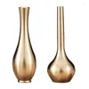 Vases Metal Mini Vase Pure Copper Taper Flower For Wedding Table Centerpiece Decorations Nordic Home Decor Housewarming Gift