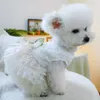 Vintage Floral Dress Dress Psy, spódnica w stylu księżniczki, odpowiednie małe psy, takie jak Bichon Frie, Pomeranian, Teddy. Uroczy strój dla Yorkshire Terrier i