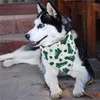 Dog Apparel 10 Pcs St. Patrick's Day Double-sided Bandana Triangle Bibs Pet Scarf Irish Festival Decoration Supplies Wholesale X2