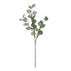 Dekorativa blommor 1pc falsk eukalyptus grönska hemmakontor dekor grön växt diy brud bukett krans konstgjord för bröllop