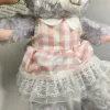 Cute Plaid Skirt Rabbit Plush Toys Children's Games Playmates Holiday Kids Gift Stuffed Animals Room Decorations