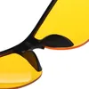 Zonnebril Anti-glare nachtkijker voor rijden, vissen, fietsen, buitenbescherming, unisex UV400 gele lens, sportbril