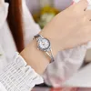 Relógios de pulso liga feminina relógios à prova d 'água moda mulheres pulseira relógio pequeno delicado clássico para presente trabalho viagem casual