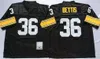 Vintage voetbal Michael Vick Jerseys Joe Montana Barry Sanders Bruce Smith Jerome Bettis Lawrence Taylor Reggie White Jim Brown Bart Starr Larry Csonka Retro