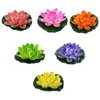 Dekorativa blommor Artificial Lotus Lily Flower Floating Water Pond Pads Decor Damm Simulering Foam Pool Decorations Fake Dekoration