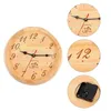 壁時計シンプルな木製マニュアルブラケット時計サウナタイマー砂時計分