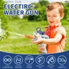 Gun Toys All electric automatic water gun toy summer outdoor beach swimming pool battle party game with friends swimming water toy children and adults240327