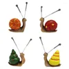 Decorative Figurines Handmade Resin Garden Ornaments Ornament Colorful Snails Handicraft Animal Micro-Landscape Suitable