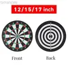 Darts Double-sided Sided Hanging Dart Board Set Entertainment Leisure Professional Dart Set Toy with Flying Needle Dart Board 24327