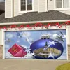 Özelleştirilmiş Goblen Noel zemin bez garaj kapısı dekorasyon duvar asılı dekor parti mekan düzenlemesi sanat asma sahne 240322