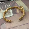 Bracelet serpent en cuivre plaqué or et diamant, personnalité de luxe, nouvelle collection Europe et états-unis