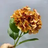 Fleurs décoratives exquises 80 cm Big Hortensia artificielle avec fleur de soie de feuille pour le mariage décoration de la fête de bureau El Office Party