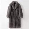 winter new men's fur coat fox fur coat fattening lamb fur coat m casual windbreaker C8tS#