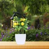 Decorative Flowers 2 Pcs Artificial Green Plants Ornament Kitchen Decor Tree Plastic Fake Office Faux Small