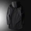 windbreaker Jacket With Hood Men Fi Clothing Lightweight Spring and Autumn Outdoor Jacket Overcoat Men 2024 Thin Lg Coats d6QA#