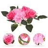 Candle Holders Table Garland Fake Rose Wreath Floral Ring Wedding Decor Simulation Silk Roses Rings Artificial Candlestick