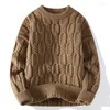 Men's Sweaters Winter Thermal Knit Loose Casual Jumper Brand Clothing Long Sleeve Sweaters/Man Pullover 4XL-M