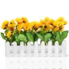 Decorative Flowers Simulated Sunflower Artificial Corner Layout Fake Plant Imitation Potted Silk Simulation Bonsai Desktop
