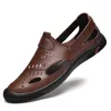Casual skor äkta läder män glider på sommardesigner loafers mockasins andas italienska svart