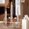 Candle Holders Transparent Glass Candlestick Oil Lamp Candlelight Shaped Holder Wedding Decor Dinner Table Handcraft Ornaments