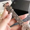 ساعة رائعة ساعة Wath's Watch Crystal Diamond Plate Watch الفولاذ المقاوم للصدأ