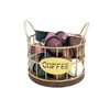 Köklagring Hållbar kaffeshållare Korg Big kapacitet Pods Espresso för Counter R7UB