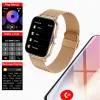 Zegarki +2PC Straps Smart Watch Women Men Men Dial Dial Plac Square Smart Clock dla Android iOS Fitness Tracker Trosmart marka Y13