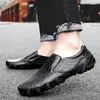 Sapatos casuais de luxo couro genuíno crocodilo preto marrom feijão mocassim lazer unidade moda estilo britânico homem mocassins