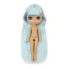 ICY DBS Blyth pop 16 bjd joint body lichtblauw haar Recht Tan Huid siny gezicht 30 cm speelgoed meisjes gift 240311