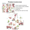 Stickers Large Cartoon Fire Truck Rescue Team Wall Sticker Removable Selfadhesive PVC Home Decoration for Living Room Bedroom