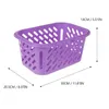 Storage Bags Blue Plastic Shopping Basket Organizer - 10L Portable Handheld For Supermarket Retail Bookstore And Fruits