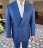 コートパンツデザイン最新のジャケットセット男性用コスチュームスーツ結婚式の衣装のための贅沢な男スーツ2ピース男性ブレザーブシンスタイル74GQ＃