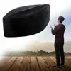 Bérets musulmans hommes velours noir Kufi chapeau islamique turc Takke casquette de prière Bonnet Turban