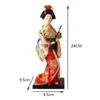 زينة حديقة Kimono Dolls Oriental Doll Ornament العرقية اليابانية Geisha Lady تماثيل لغرفة نوم غرفة المعيشة غرفة المعيشة فتاة