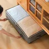 Storage Bags Blanket Large Capacity Nonwoven Quilt Bins Organizer Dustproof Space Saving Under Bed Containers For Coats