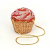 New-Cristallo Borsa da sera Moda Cupcake Diamante Frizione Soiree Borsa da donna Matrimonio Sposa Torta Borse SC5183442