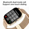 الساعات الجديدة أزياء ذكية Watch Women Bluetooth Call Watch Fitness Tracker Sport Sport Smart Clock Ladies Men Smartwatch Woman 2023