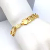 Mens women's Bracelet Curb Cuban Link Chain 12mm 8inch Fine 18ct THAI BAHT G F Gold Italian 24K Connect Yellow Solid199s