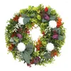 Decorative Flowers Fall Wreaths For Front Door Outside Realistic Attractive Christmas Maintenance-free Autumn House Wreath