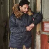 mgp Men's winter standard jacket classic n-3b parka for extreme cold weather waterproof removable faux fur around Hood R8NP#