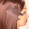 Hair Accessories 4pcs Home Clips Set Non-slip Styling Rectangle Matte Nude Color For Thick Thin Women Girls