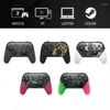 Contrôleurs de jeu Contrôleur de commutateur sans fil à distance Pro pour LITE/OLED double vibration six axes gyroscope Bluetooth manette de jeu avec batterie 1300