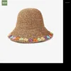 Ampla borda chapéus verão moda chapéu de palha mulheres dobrável grande praia sol chapeau femme proteção uv boné sunhat gorras viagem