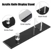 Racks 2D Clear Acrylic Knives Display Stand Laser Sword Lightsaber Exhibition Tool Holder For Kitchen Counter Blade Knives Collection
