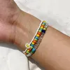 Urok Bracelety Aprilwel 3PCS Bransoletka boho dla kobiet koralika Słonecznika Łańcuch Summer Beach Armband 2023 Estetyczny Prezent biżuterii DROP OTZS1